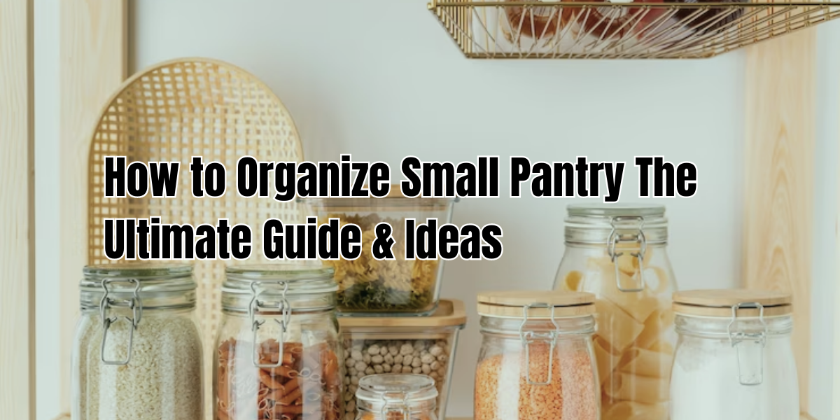 how to organize small pantry