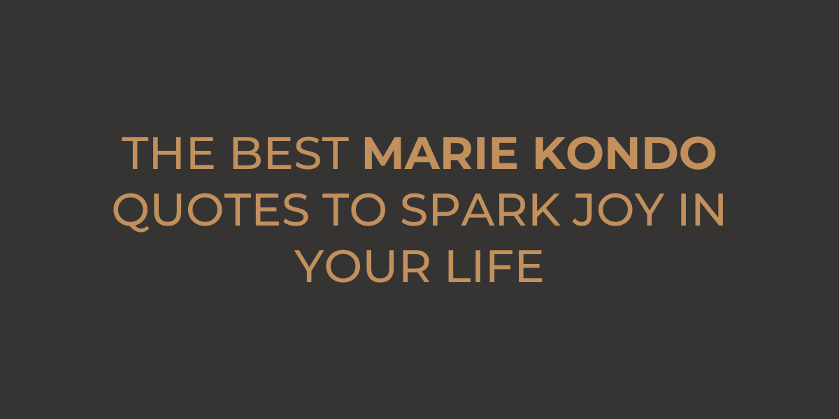 marie kondo quotes